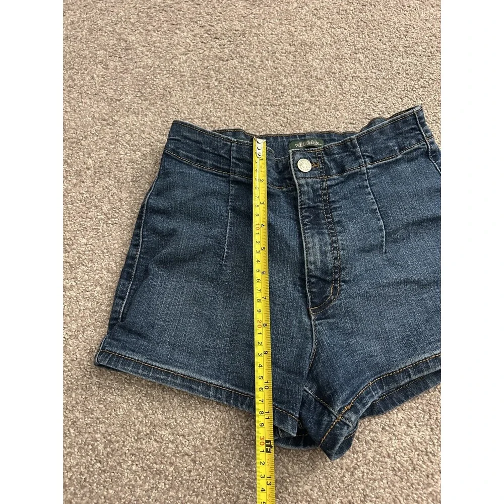 Wild Fable Denim Shorts Womens 4/27R Dark Wash Excellent‎ High Rise Stretch